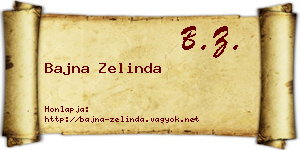 Bajna Zelinda névjegykártya